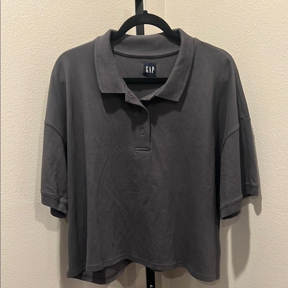 GAP Charcoal Polo Shirt - Picture 1 of 3